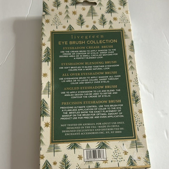 Livegreen Eye Brush Collection | Crease‎ • Blending• All Over •Angled •Precision - Picture 10 of 12